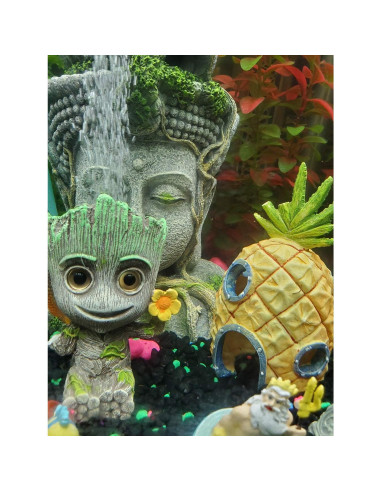 Decoración de Acuario SLOCME - Burbujeador de Aire de Resina