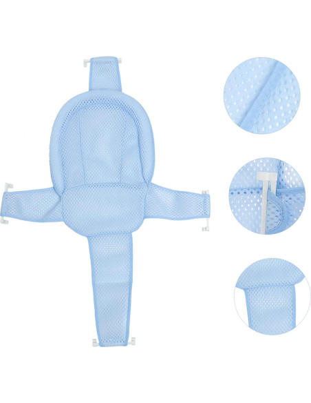 Cojín de Baño Ajustable para Niños Azul - Alfombrilla Antideslizante Cojín de Baño Ajustable para Niños Azul - Alfombrilla Antideslizante