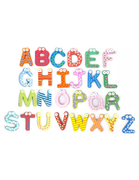 Imanes de Madera Letras ABC PENTA ANGEL 26 Pcs Educativos Imanes de Madera Letras ABC PENTA ANGEL 26 Pcs Educativos
