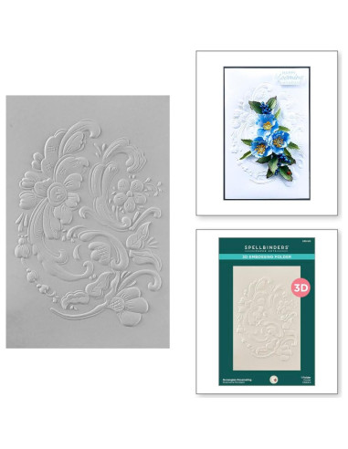 Carpeta de Embossing 3D Spellbinders Norwegian Rosemaling 14x22 cm