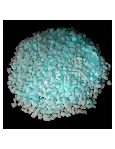 Arena de Vidrio Roto Brillo Azul HappyFiller 0.59 kg para Manualidades