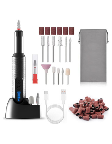 Taladro de Uñas Eléctrico Portátil MJL M3W, Kit Profesional