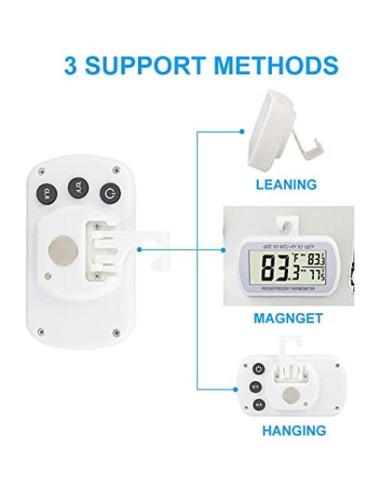 Termómetro Digital VOULOIR Voul-TM01 para Refrigerador IPX3