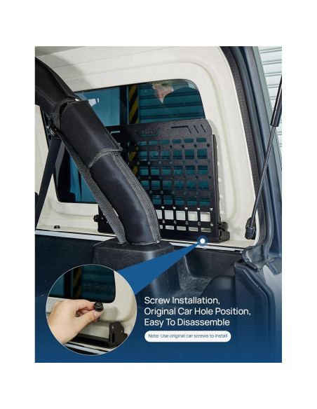 Estante de Almacenamiento JOYTUTUS para Wrangler JKU JLU 4 Puertas Estante de Almacenamiento JOYTUTUS para Wrangler JKU JLU 4 Puertas