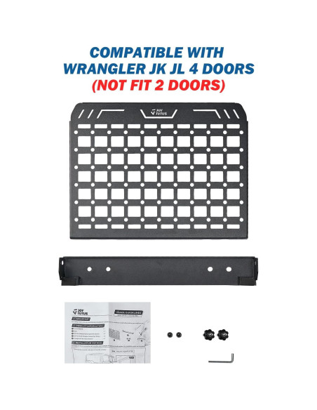 Estante de Almacenamiento JOYTUTUS para Wrangler JKU JLU 4 Puertas Estante de Almacenamiento JOYTUTUS para Wrangler JKU JLU 4 Puertas