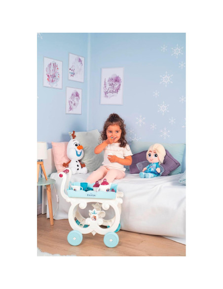 Carrito de Té XL Smoby Frozen 2 con 17 Accesorios Carrito de Té XL Smoby Frozen 2 con 17 Accesorios