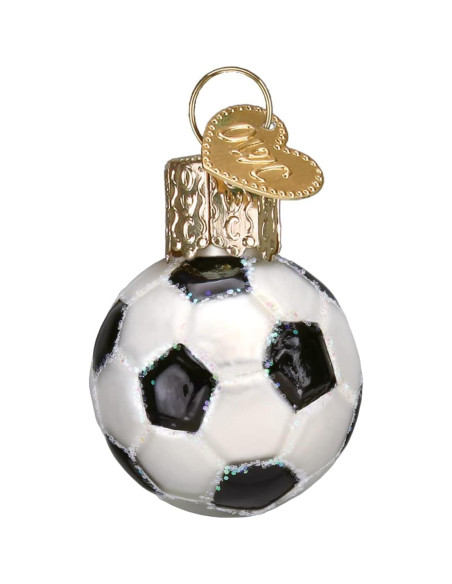 Adorno de Vidrio Soplado Balón de Fútbol Old World Christmas Adorno de Vidrio Soplado Balón de Fútbol Old World Christmas
