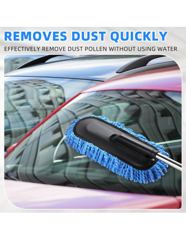 Duster de Microfibra Tanlade con Mango Extensible para Auto