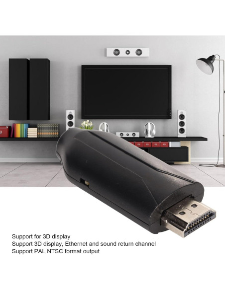 Convertidor HDMI a AV Zopsc 4K 30Hz Compatible con VHS y DVD Convertidor HDMI a AV Zopsc 4K 30Hz Compatible con VHS y DVD