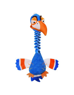 Juguete para perros Homounter Tucán con sonido y papel crujiente