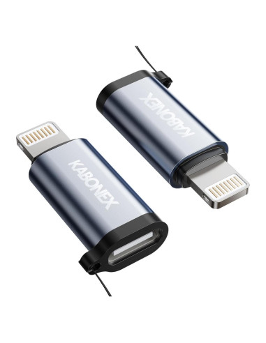 Adaptador USB C a Lightning Kabonex 36W Carga Rápida - 2 Piezas