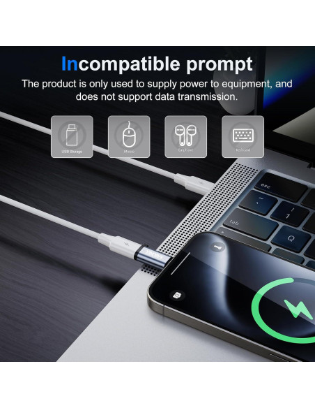 Adaptador USB C a Lightning Kabonex 36W Carga Rápida - 2 Piezas Adaptador USB C a Lightning Kabonex 36W Carga Rápida - 2 Piezas