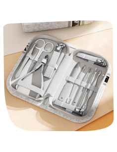 Kit de Cuidado de Uñas 12 en 1 Wesdut - Acero Inoxidable