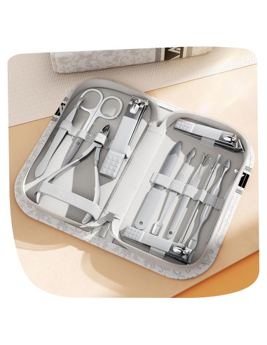 Kit de Cuidado de Uñas 12 en 1 Wesdut - Acero Inoxidable