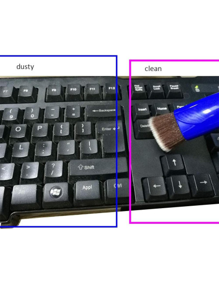 Cepillo de Limpieza Doble Cara Yueton Mini Portátil Negro Cepillo de Limpieza Doble Cara Yueton Mini Portátil Negro