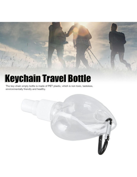 Botellas de Viaje QANYEGN 50ml Transparentes para Llaveros Botellas de Viaje QANYEGN 50ml Transparentes para Llaveros