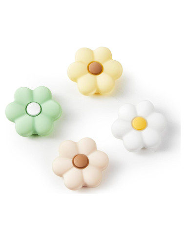 Empuñaduras para Pulgar CasosexploreLab para Nintendo Switch 2 - 4 Tapas de Joystick Silicona Floral