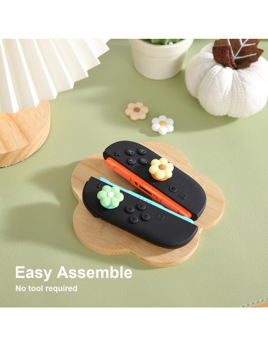 Empuñaduras para Pulgar CasosexploreLab para Nintendo Switch 2 - 4 Tapas de Joystick Silicona Floral