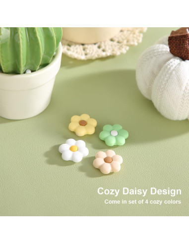 Empuñaduras para Pulgar CasosexploreLab para Nintendo Switch 2 - 4 Tapas de Joystick Silicona Floral