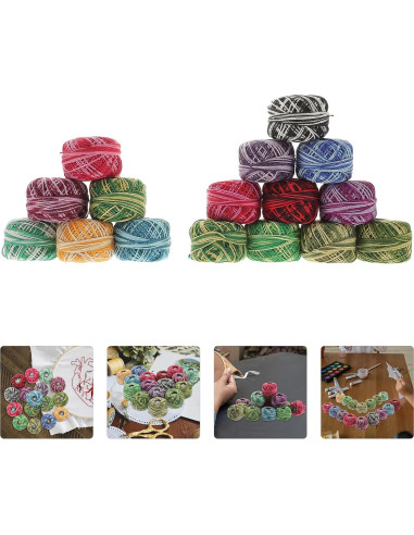 Kit de Fabricación de Pulseras Beavorty 16 Hilos Algodón
