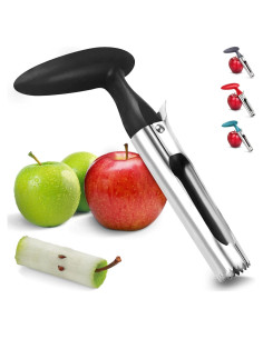 Descorazonador de Manzanas Hzyxgs - Acero Inoxidable Negro