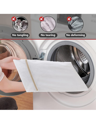 Juego de 4 Bolsas de Malla para Lavandería Xducom - Delicados