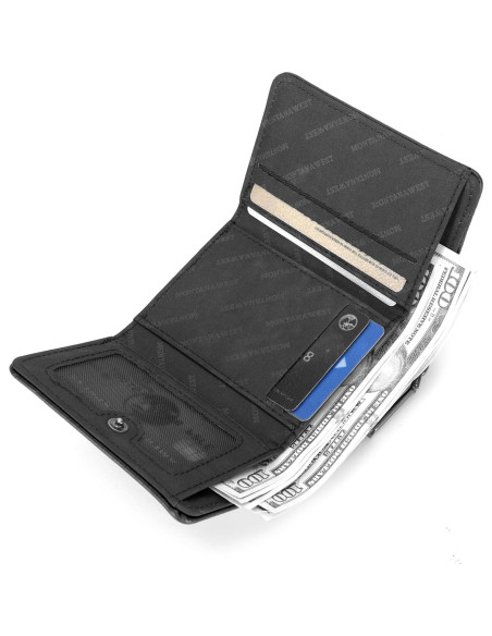 Billetera Trifold Montana West para Mujeres con Bloqueo RFID Billetera Trifold Montana West para Mujeres con Bloqueo RFID