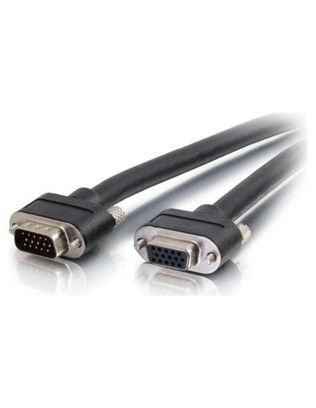 Cable de Extensión VGA C2G 1 Pie Macho a Hembra CMG Negro Cable de Extensión VGA C2G 1 Pie Macho a Hembra CMG Negro