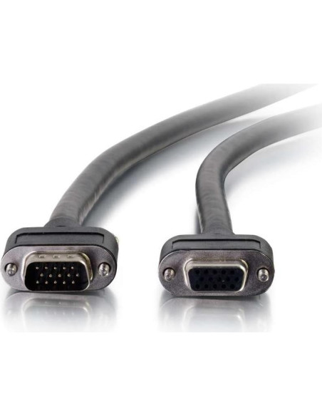 Cable de Extensión VGA C2G 1 Pie Macho a Hembra CMG Negro Cable de Extensión VGA C2G 1 Pie Macho a Hembra CMG Negro