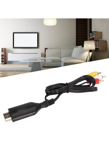 Convertidor HDMI a AV Zopsc 4K 30Hz Compatible con VHS y DVD