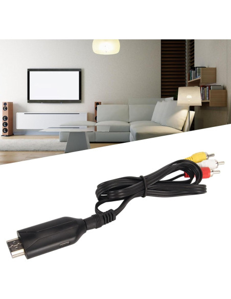 Convertidor HDMI a AV Zopsc 4K 30Hz Compatible con VHS y DVD Convertidor HDMI a AV Zopsc 4K 30Hz Compatible con VHS y DVD