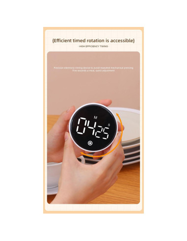 Temporizador Digital NVCVIDS F2 Recargable con Pantalla LED