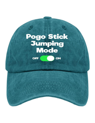 Sombrero Unisex Ajustable de Algodón Azul Cian para Verano