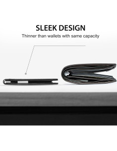Cartera Slim de Cuero GSOIAX con Bloqueo RFID y Clip para Dinero 2