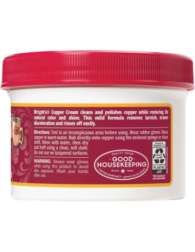 Crema de Cobre Wright 226.8g - Limpia y Brilla Sin Olor (6 Unidades)