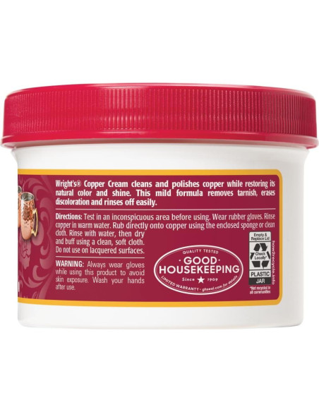 Crema de Cobre Wright 226.8g - Limpia y Brilla Sin Olor (6 Unidades) Crema de Cobre Wright 226.8g - Limpia y Brilla Sin Olor (6 Unidades)