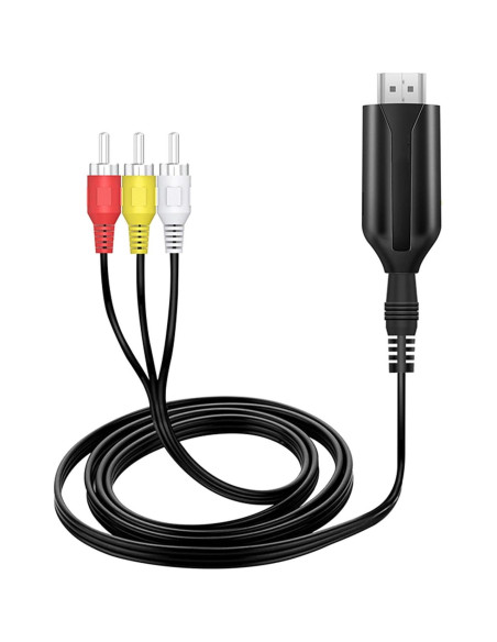 Convertidor HDMI a AV Zopsc 4K 30Hz Compatible con VHS y DVD Convertidor HDMI a AV Zopsc 4K 30Hz Compatible con VHS y DVD
