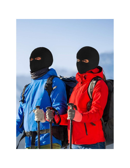 Pack 3 Máscaras de Esquí Tejidas Blulu 2 Agujeros - Invierno Pack 3 Máscaras de Esquí Tejidas Blulu 2 Agujeros - Invierno