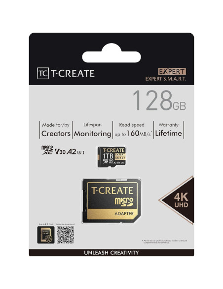 Tarjeta de Memoria TEAMGROUP T-Create 128GB A2 U3 V30 4K Tarjeta de Memoria TEAMGROUP T-Create 128GB A2 U3 V30 4K