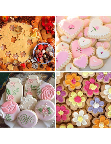 Cortadores de Galletas Yansanido Acero Inoxidable 12 Pcs