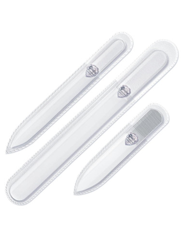Juego de Lima de Uñas de Cristal Gladzy - 3 Piezas Profesional