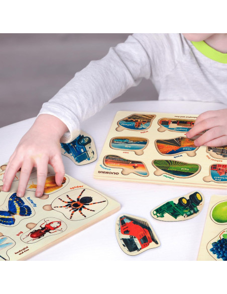 Puzzles de Madera Quokka para Niños 2-4 Años - 6 Piezas Puzzles de Madera Quokka para Niños 2-4 Años - 6 Piezas