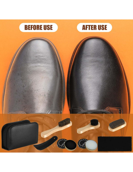 Kit de Cuidado de Zapatos Loopeer 11 Piezas con Cepillo Kit de Cuidado de Zapatos Loopeer 11 Piezas con Cepillo