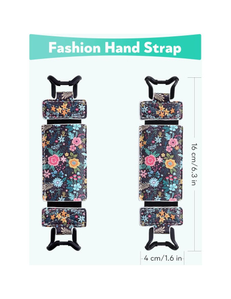 Correa de Mano para Kindle y Tabletas - Xiviers - Flor Negra Correa de Mano para Kindle y Tabletas - Xiviers - Flor Negra
