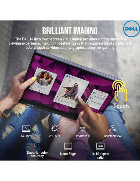Laptop Dell Inspiron 14 2 en 1 Táctil FHD+ 16GB RAM 1TB SSD Azul Laptop Dell Inspiron 14 2 en 1 Táctil FHD+ 16GB RAM 1TB SSD Azul