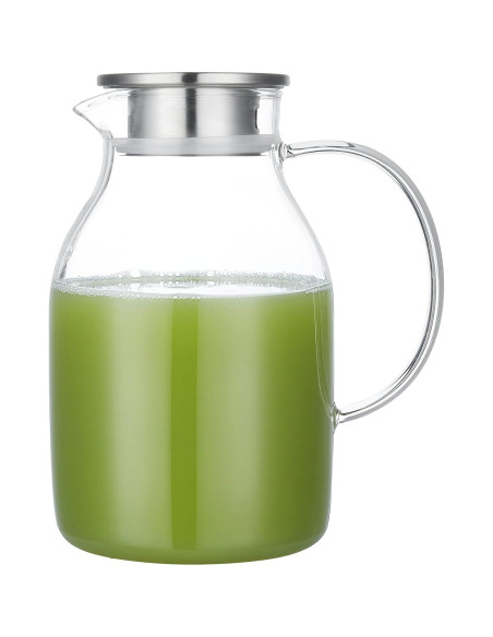 Jarra de vidrio Karafu 68Oz con tapa resistente al calor Jarra de vidrio Karafu 68Oz con tapa resistente al calor