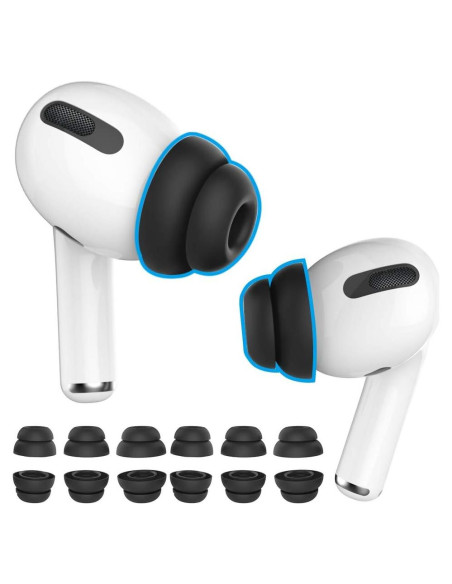 Puntas de Silicona Delidigi para AirPods Pro 1/2 - 6 Pares Puntas de Silicona Delidigi para AirPods Pro 1/2 - 6 Pares