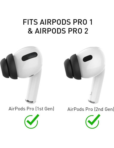 Puntas de Silicona Delidigi para AirPods Pro 1/2 - 6 Pares