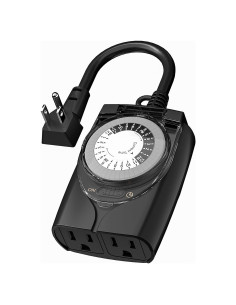Temporizador Mecánico HBN 24 Horas para Exterior 15A