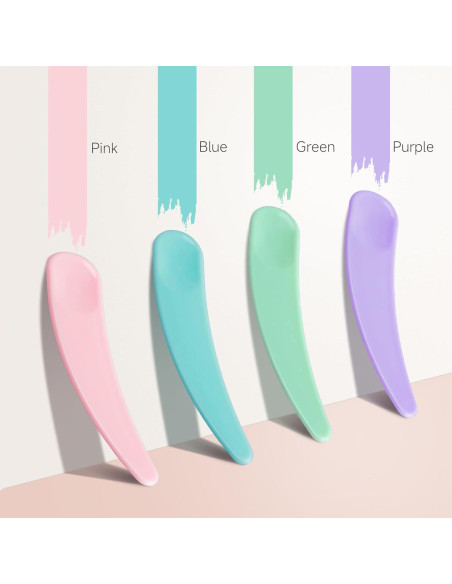 100 Espátulas Cosméticas GOLACKY Mini Cuchara Plástico Multicolor 100 Espátulas Cosméticas GOLACKY Mini Cuchara Plástico Multicolor